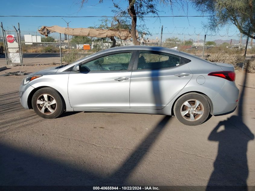 2014 Hyundai Elantra Se VIN: 5NPDH4AE7EH501621 Lot: 40655944