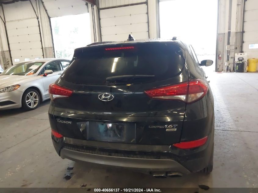 2016 Hyundai Tucson Limited/Sport And Eco/Se VIN: KM8J3CA22GU255180 Lot: 40656137