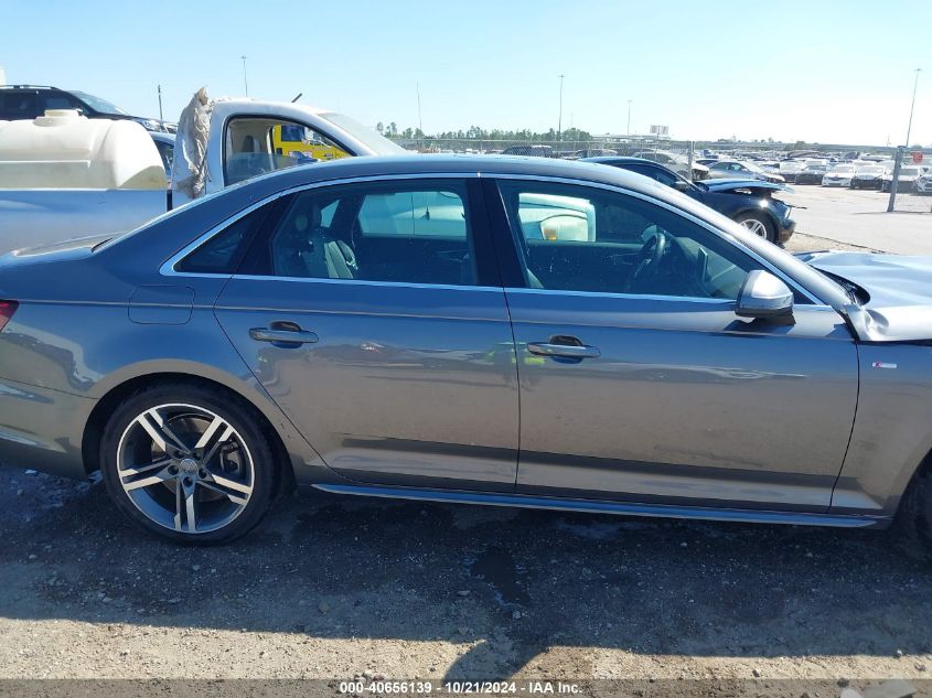 2018 Audi A4 2.0T Premium/2.0T Tech Premium VIN: WAUENAF49JA162547 Lot: 40656139