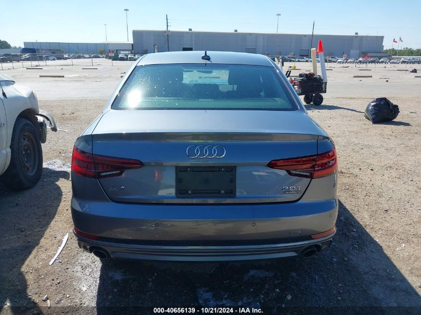 2018 Audi A4 2.0T Premium/2.0T Tech Premium VIN: WAUENAF49JA162547 Lot: 40656139