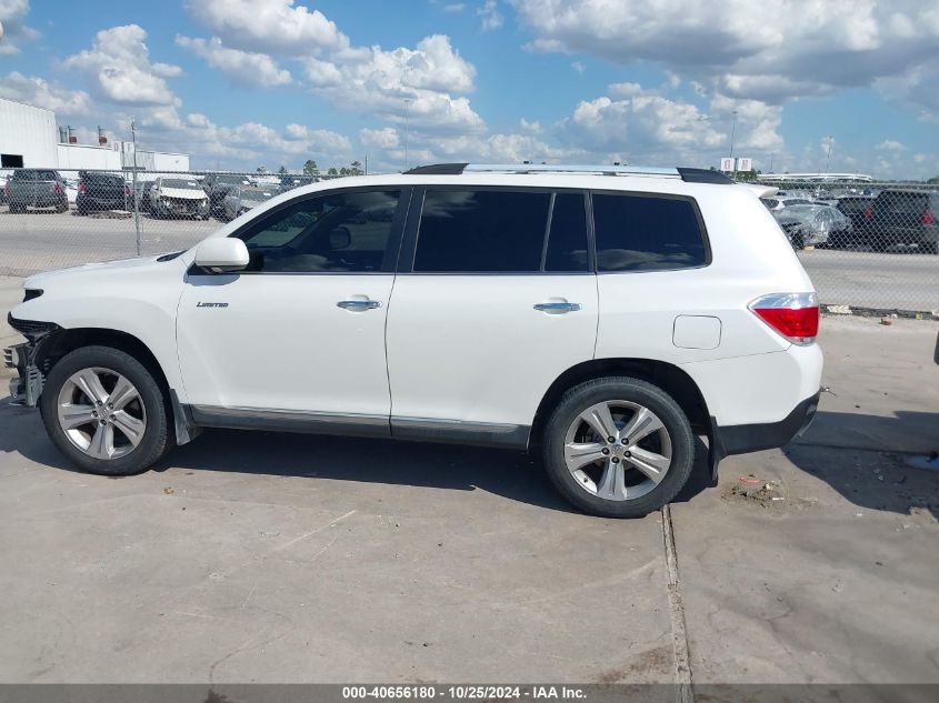 2012 Toyota Highlander Limited V6 VIN: 5TDYK3EH4CS088632 Lot: 40656180