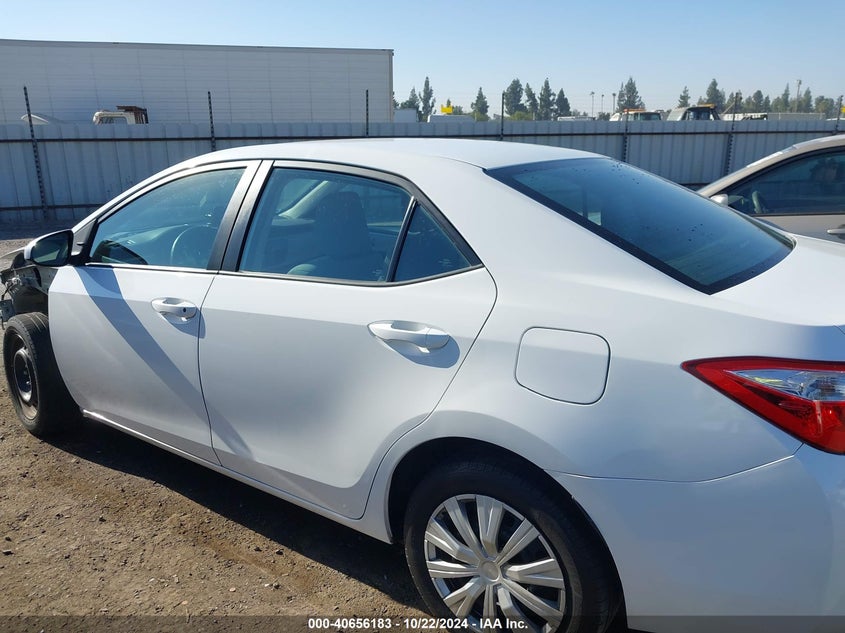 2016 Toyota Corolla Le VIN: 5YFBURHEXGP400617 Lot: 40656183