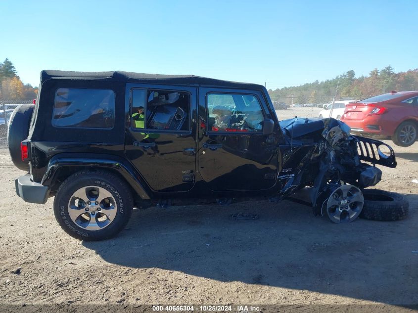 2017 Jeep Wrangler Unlimited Sahara 4X4 VIN: 1C4BJWEG2HL715886 Lot: 40656304