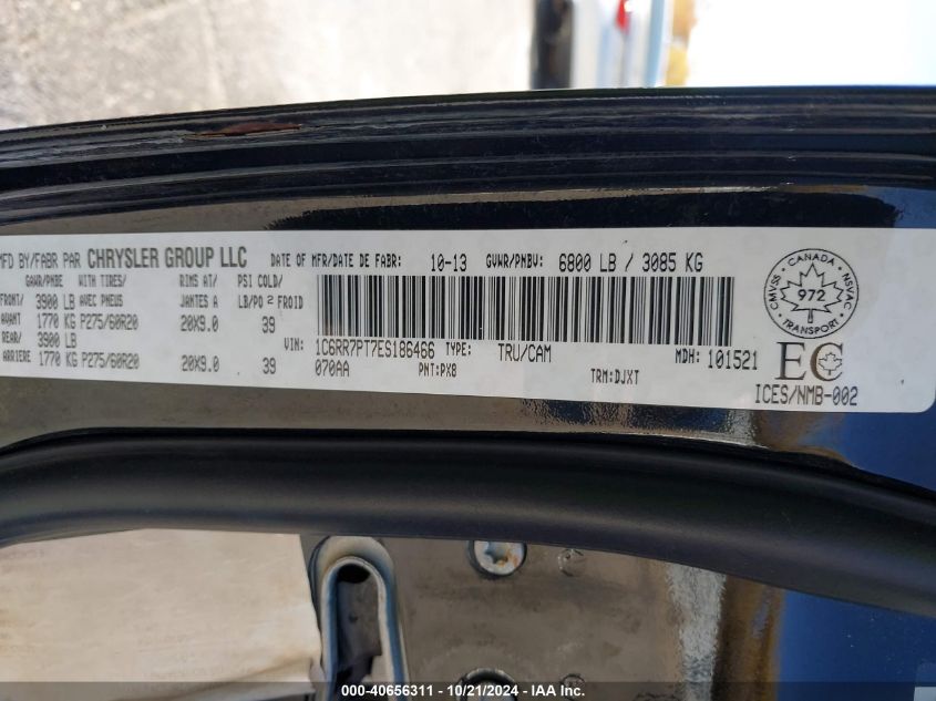 2014 RAM 1500 LONGHORN - 1C6RR7PT7ES186466