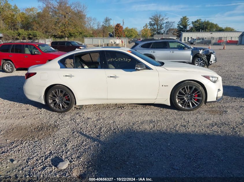 2019 Infiniti Q50 3.0T Red Sport 400 VIN: JN1FV7AR1KM800435 Lot: 40656327