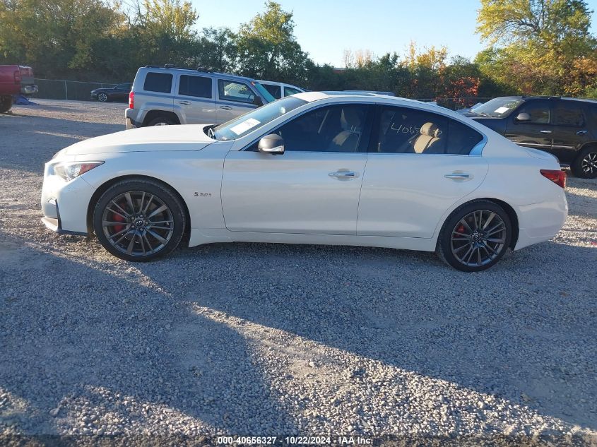 2019 Infiniti Q50 3.0T Red Sport 400 VIN: JN1FV7AR1KM800435 Lot: 40656327