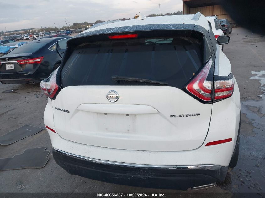 2017 Nissan Murano Platinum VIN: 5N1AZ2MG6HN112888 Lot: 40656387