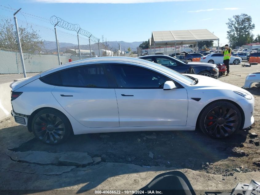 2021 Tesla Model 3 Performance Dual Motor All-Wheel Drive VIN: 5YJ3E1EC0MF001616 Lot: 40656522