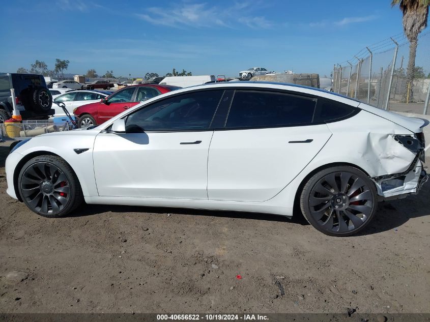 2021 Tesla Model 3 Performance Dual Motor All-Wheel Drive VIN: 5YJ3E1EC0MF001616 Lot: 40656522