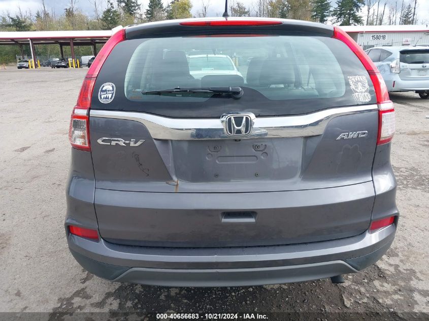 2016 Honda Cr-V Lx VIN: 2HKRM4H32GH607533 Lot: 40656683