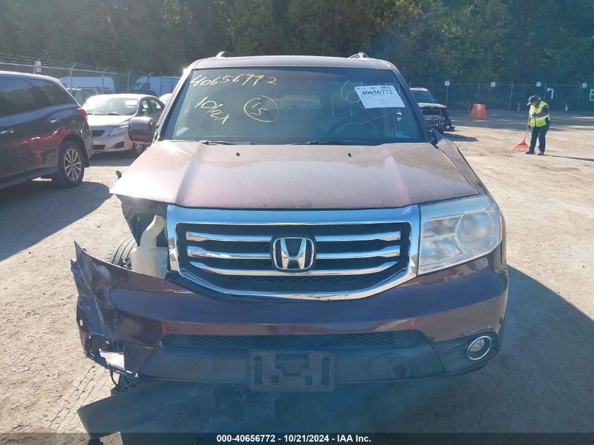 2013 Honda Pilot Touring VIN: 5FNYF4H97DB026467 Lot: 40656772