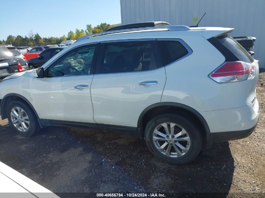 2016 Nissan Rogue Sv VIN: KNMAT2MVXGP679337 Lot: 40656794