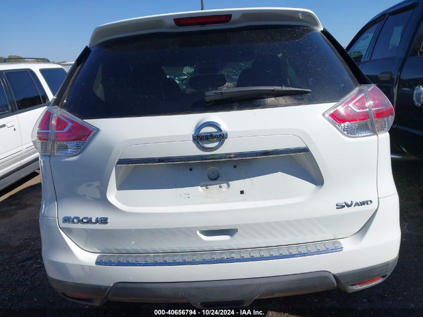 2016 Nissan Rogue Sv VIN: KNMAT2MVXGP679337 Lot: 40656794