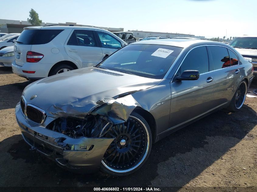 2006 BMW 750Li VIN: WBAHN83596DT63597 Lot: 40656802