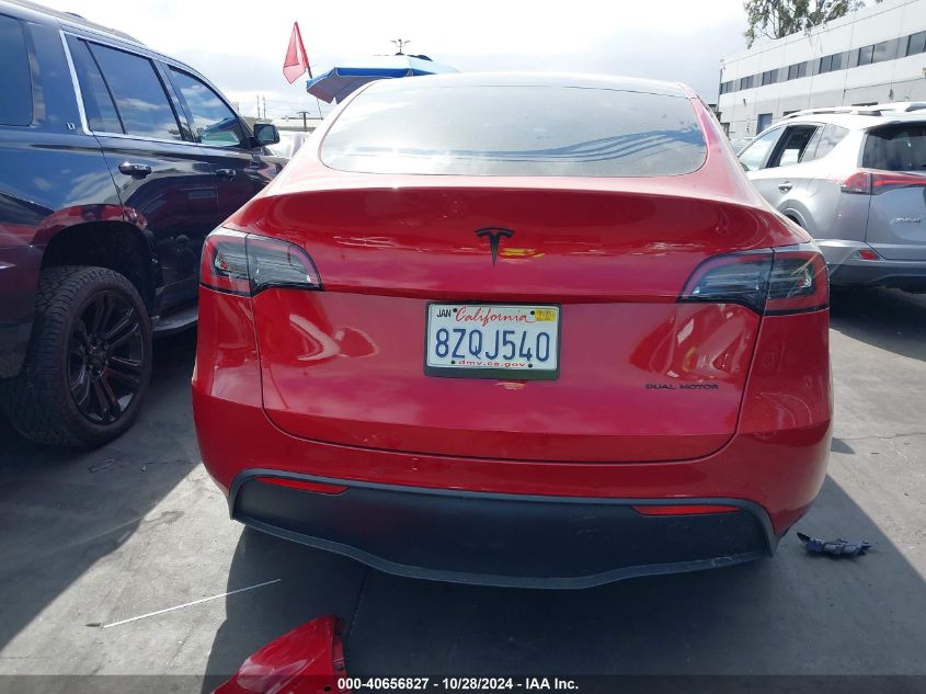 2022 TESLA MODEL Y LONG RANGE DUAL MOTOR ALL-WHEEL DRIVE - 7SAYGDEEXNF350824