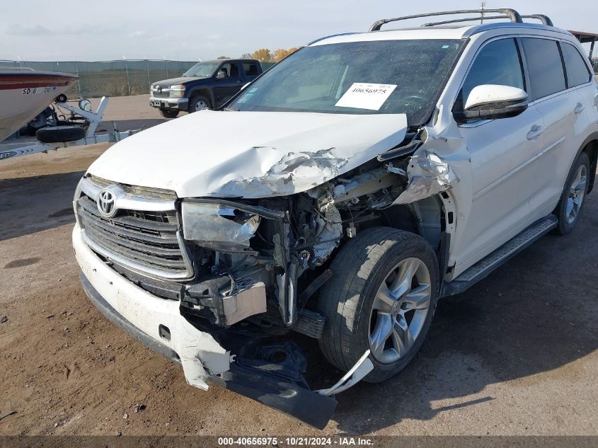 2015 Toyota Highlander Limited Platinum V6/Limited V6 VIN: 5TDDKRFH4F2126946 Lot: 40656975