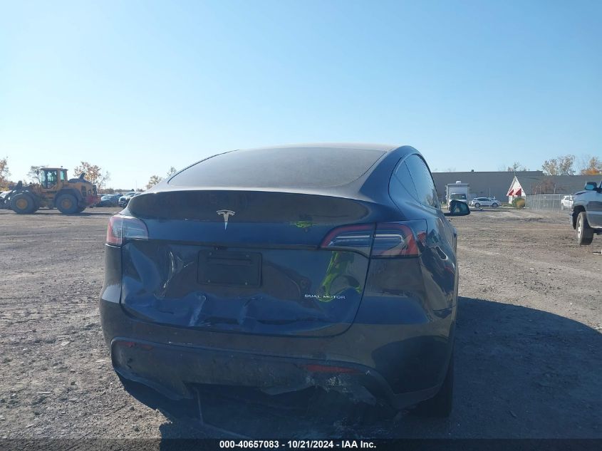 2024 Tesla Model Y Long Range Dual Motor All-Wheel Drive VIN: 7SAYGDEE9RA249728 Lot: 40657083