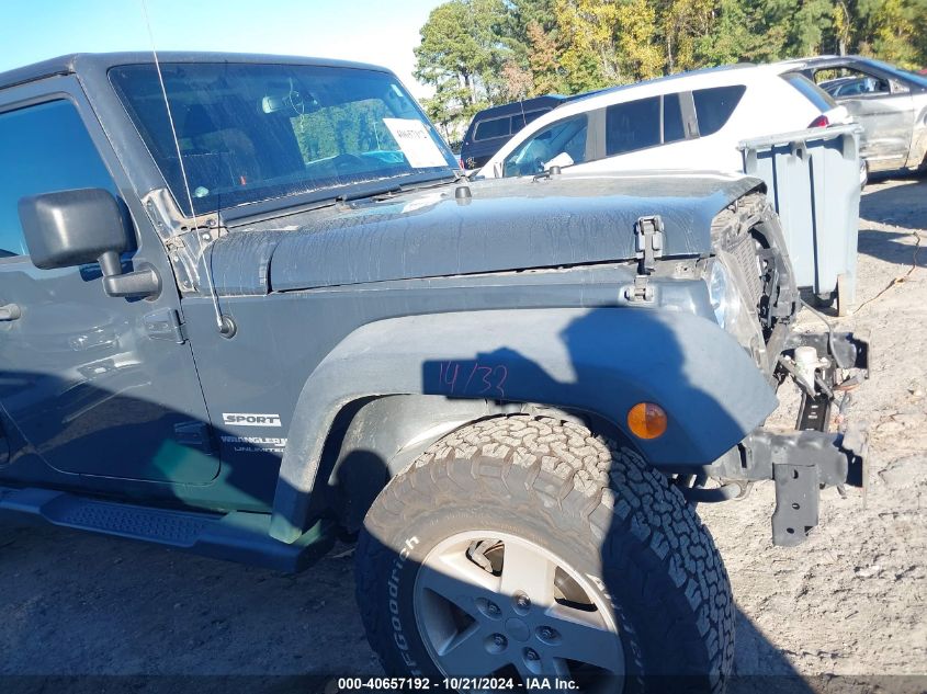 2018 Jeep Wrangler Jk Unlimited Sport S 4X4 VIN: 1C4HJWDG1JL890552 Lot: 40657192