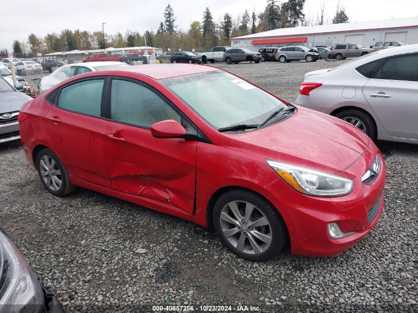 2014 Hyundai Accent Gls VIN: KMHCU4AE1EU757567 Lot: 40657256