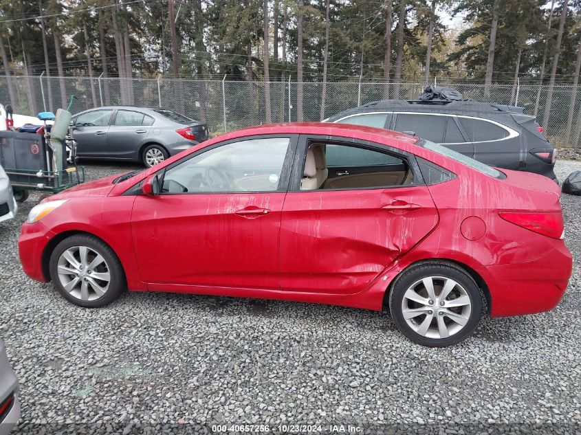 2014 Hyundai Accent Gls VIN: KMHCU4AE1EU757567 Lot: 40657256