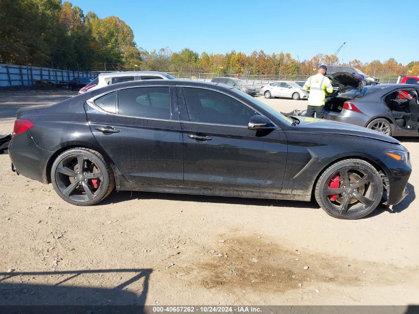 2021 Genesis G70 Prestige/Sport VIN: KMTG34LE7MU074035 Lot: 40657262