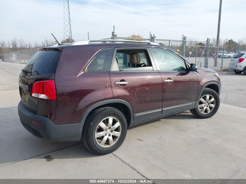 2011 Kia Sorento Lx VIN: 5XYKT4A10BG128895 Lot: 40657274