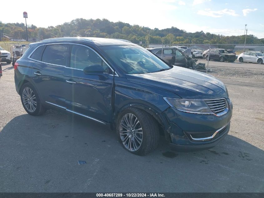 2016 Lincoln Mkx Reserve VIN: 2LMTJ6LR2GBL76456 Lot: 40657289