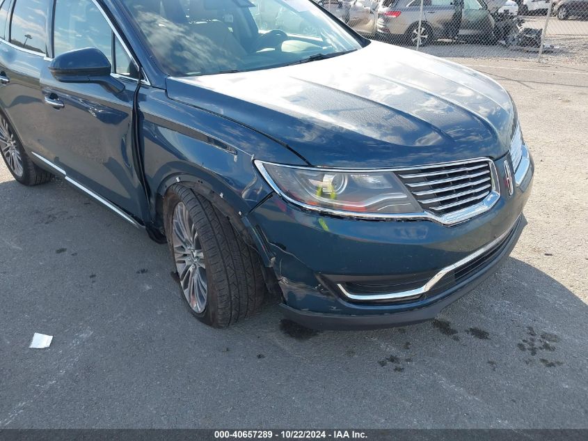 2016 Lincoln Mkx Reserve VIN: 2LMTJ6LR2GBL76456 Lot: 40657289