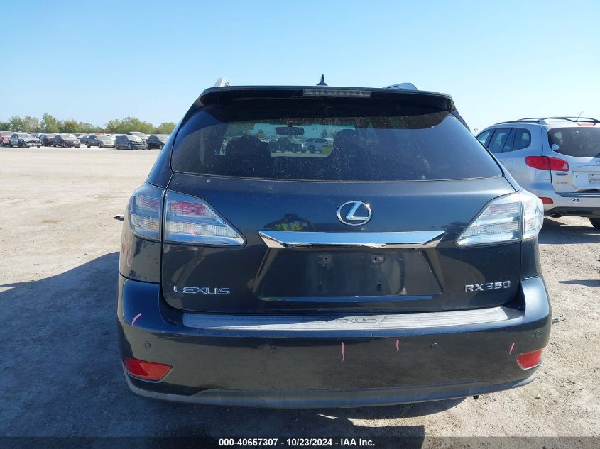 2010 Lexus Rx 350 VIN: 2T2BK1BA0AC040547 Lot: 40657307