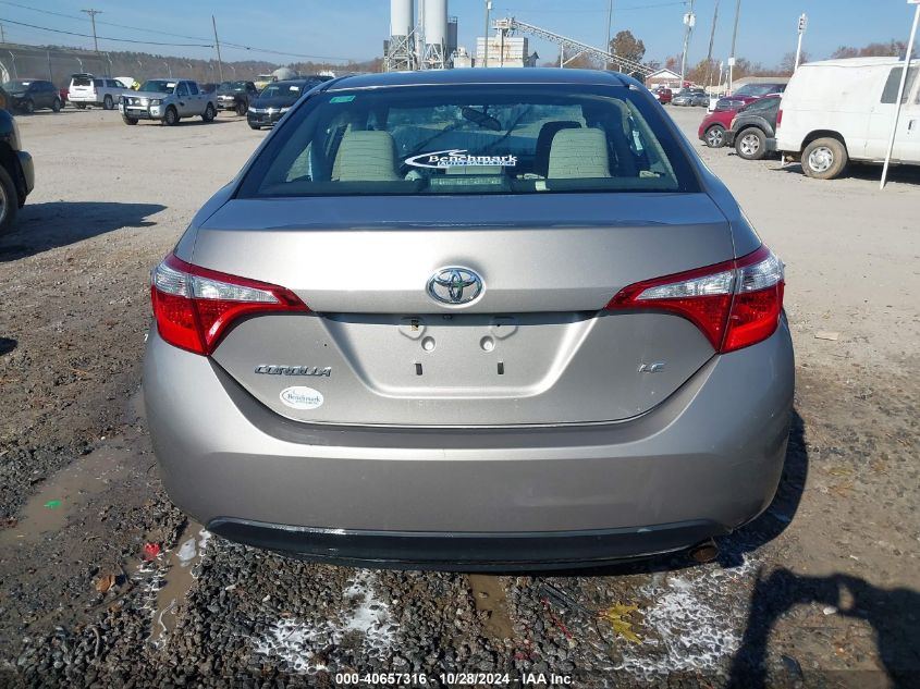 2014 Toyota Corolla Le VIN: 2T1BURHE2EC105167 Lot: 40657316