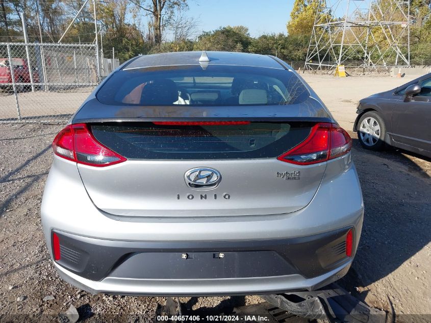 2020 Hyundai Ioniq Hybrid Blue VIN: KMHC65LC1LU219492 Lot: 40657406