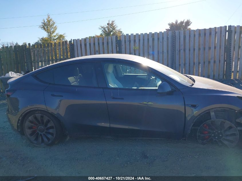 2023 Tesla Model Y Performance Dual Motor All-Wheel Drive VIN: 7SAYGDEF5PF833312 Lot: 40657427