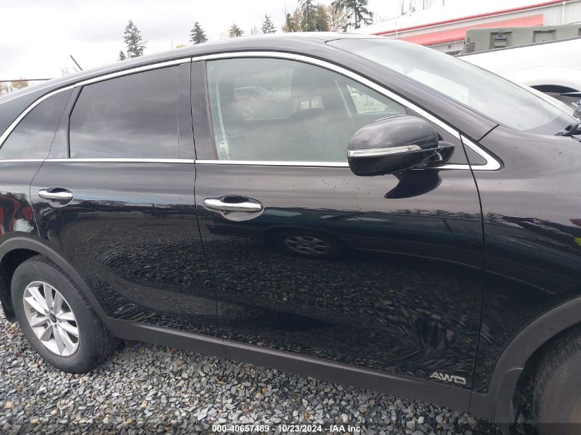 2019 Kia Sorento 3.3L Lx VIN: 5XYPGDA58KG499400 Lot: 40657489