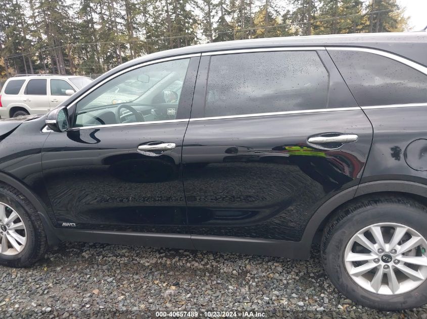 2019 Kia Sorento 3.3L Lx VIN: 5XYPGDA58KG499400 Lot: 40657489