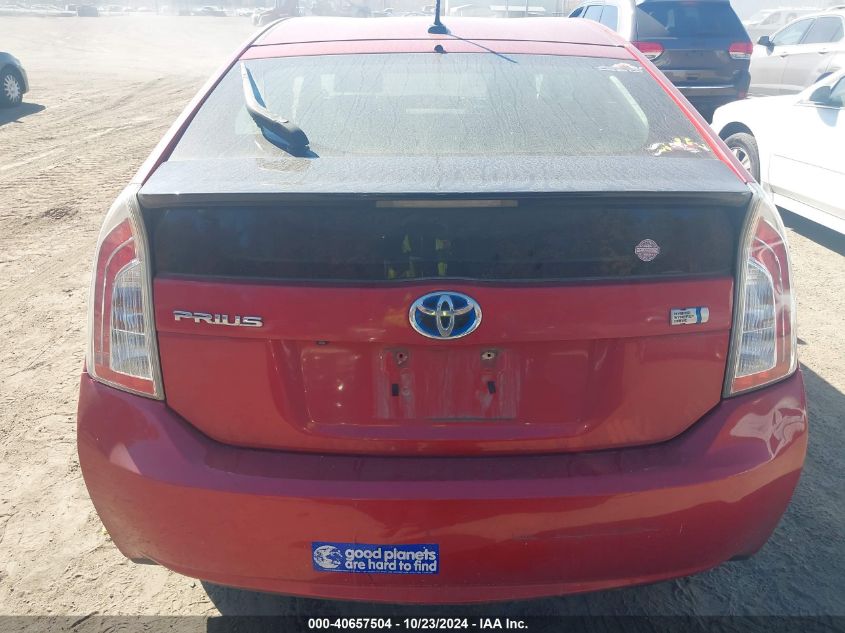 2013 Toyota Prius Three VIN: JTDKN3DU4D0345336 Lot: 40657504