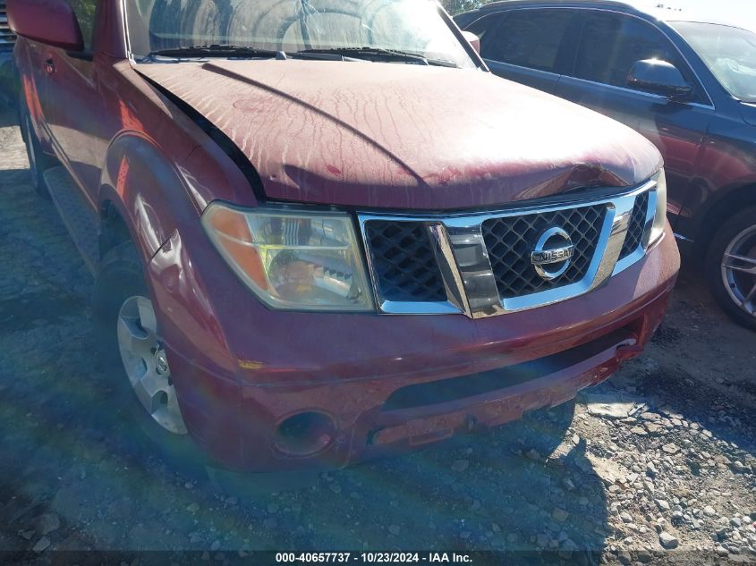 2005 Nissan Pathfinder Se VIN: 5N1AR18U35C733037 Lot: 40657737