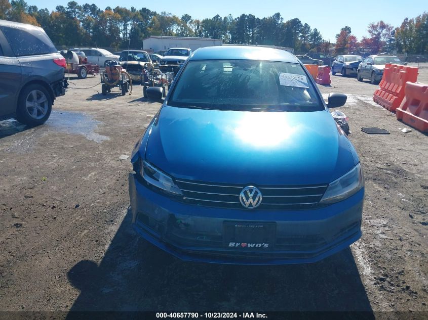 2015 Volkswagen Jetta 2.0L S VIN: 3VW2K7AJXFM351164 Lot: 40657790