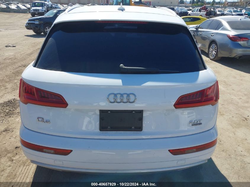 2018 Audi Q5 2.0T Premium/2.0T Tech Premium VIN: WA1ANAFY0J2219663 Lot: 40657929