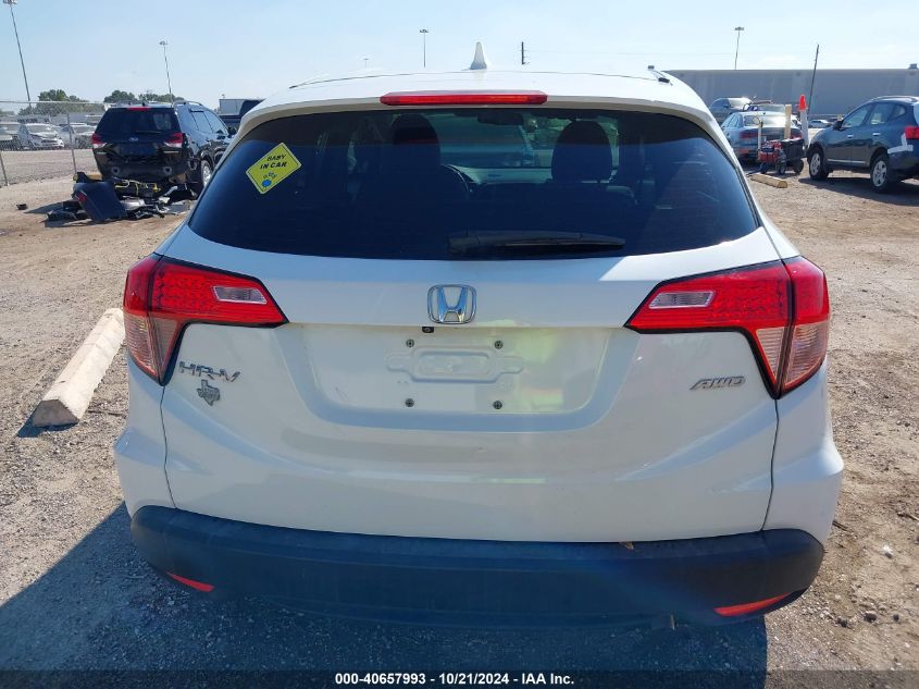 2016 Honda Hr-V Lx VIN: 3CZRU6H3XGM768180 Lot: 40657993