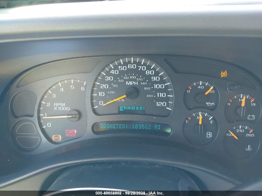 2003 GMC Yukon Sle VIN: 1GKEC13V53R183426 Lot: 40658002