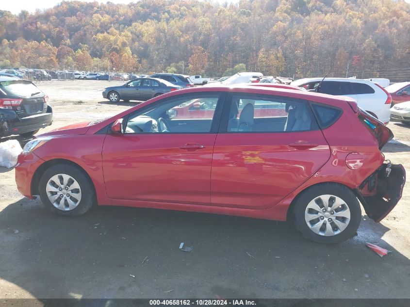 2016 Hyundai Accent Se VIN: KMHCT5AE8GU241458 Lot: 40658162