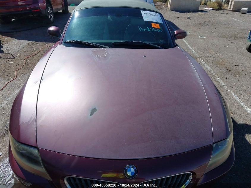 2003 BMW Z4 2.5I VIN: 4USBT33423LS47923 Lot: 40658220