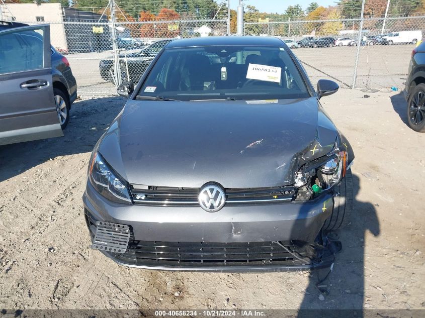 2019 Volkswagen Golf R 2.0T W/Dcc Navigation (M6) VIN: WVWWA7AU0KW133195 Lot: 40658234