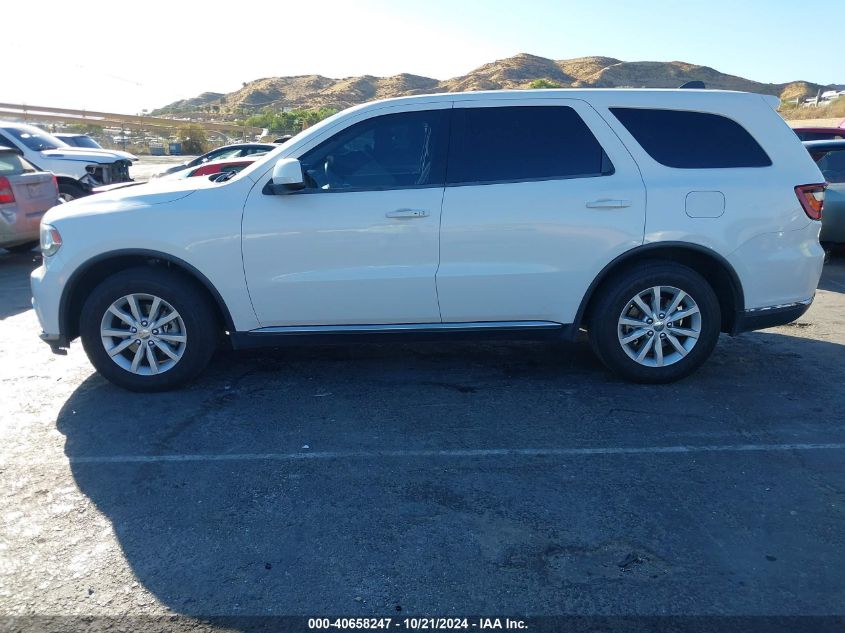 2014 Dodge Durango Sxt VIN: 1C4RDHAG9EC419198 Lot: 40658247