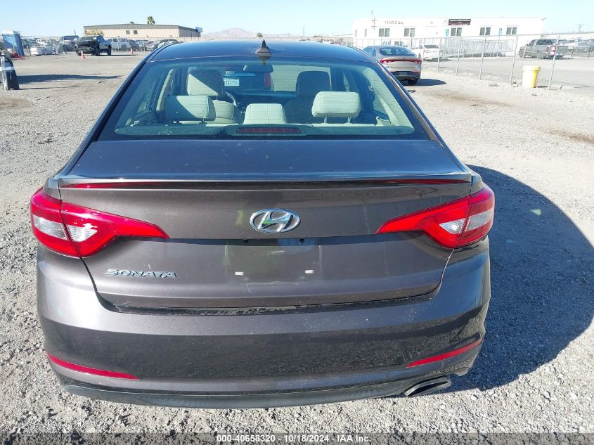 2016 Hyundai Sonata Se VIN: 5NPE24AF3GH370172 Lot: 40658320