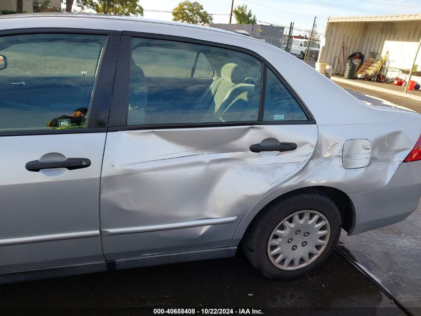 2006 Honda Accord 2.4 Vp VIN: 1HGCM56126A124161 Lot: 40658408