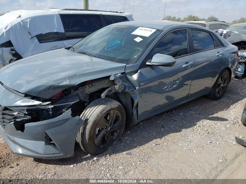 2022 Hyundai Elantra Hybrid Blue VIN: KMHLM4AJ2NU031259 Lot: 40658458