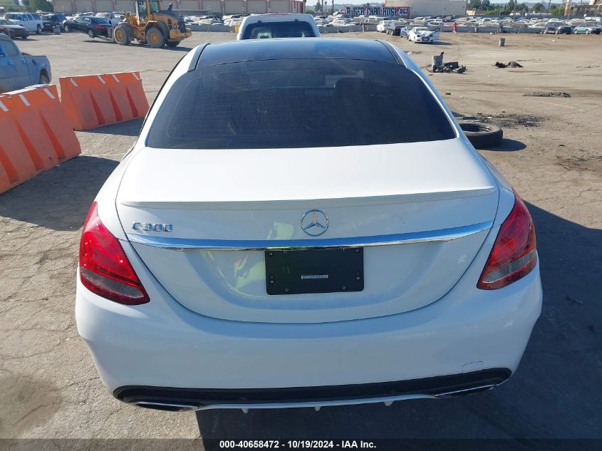 2016 Mercedes-Benz C 300 VIN: 55SWF4JB9GU151350 Lot: 40658472