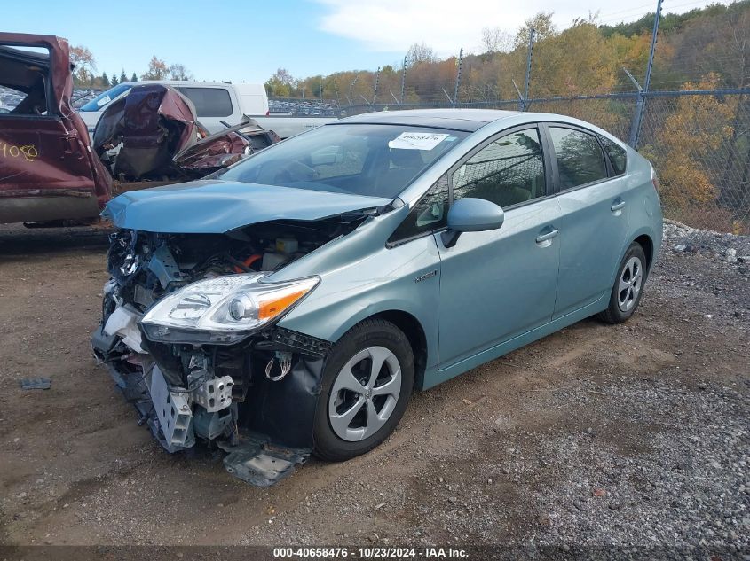 2014 Toyota Prius VIN: JTDKN3DU8E1744438 Lot: 40658476