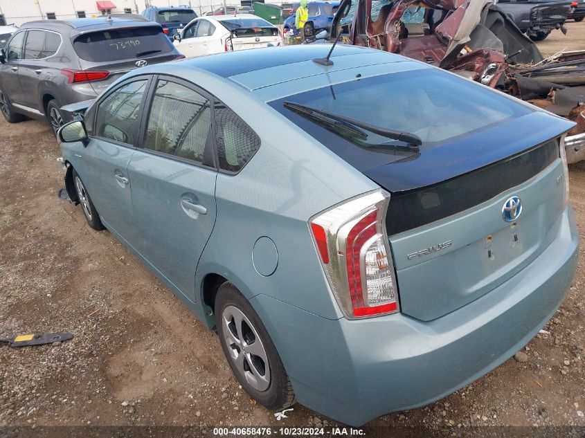 VIN JTDKN3DU8E1744438 2014 TOYOTA PRIUS no.3